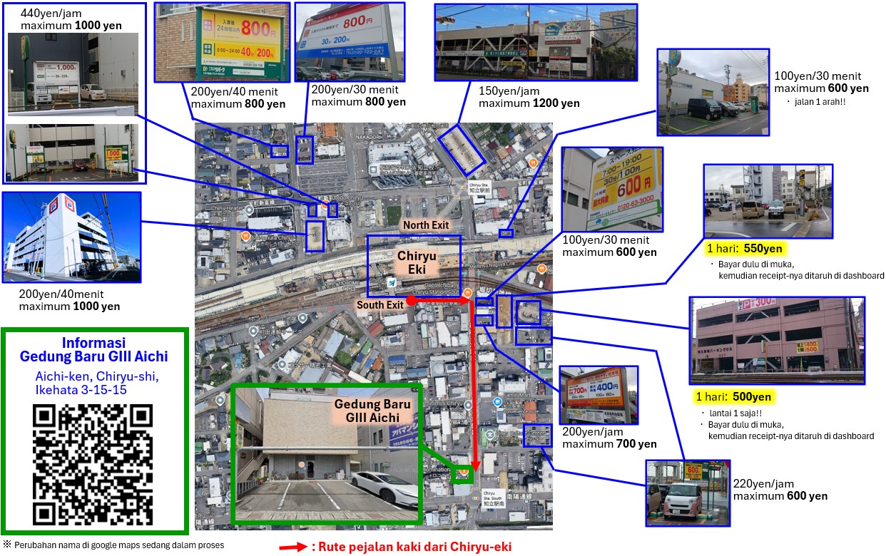 Info parkir gedung gereja baru
